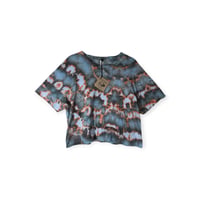 Image 1 of L Crop Tee in Ember Ice Dye #3