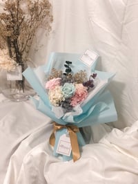 Image 1 of Pastel Preserved Rose Bouquet
