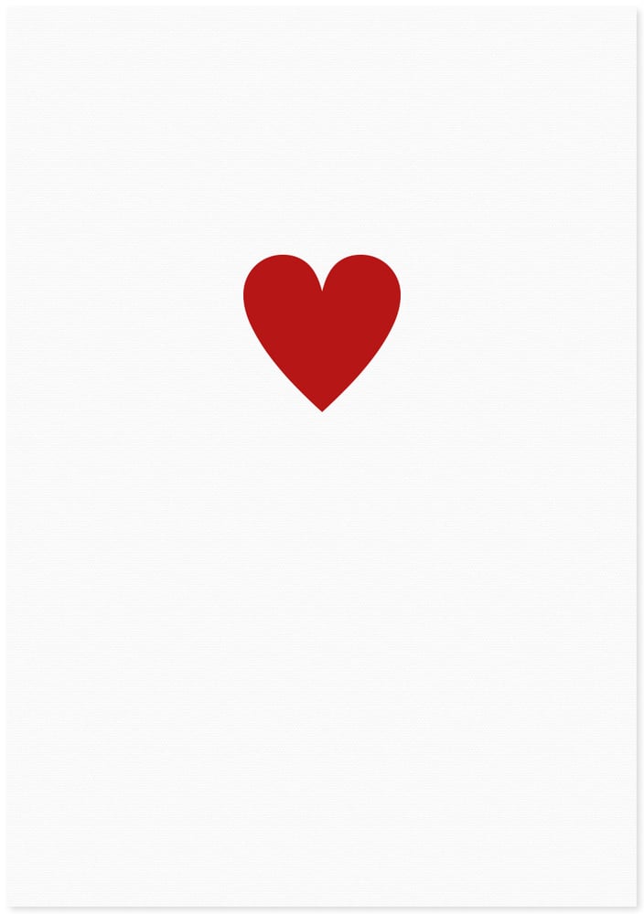 Image of love heart |small red