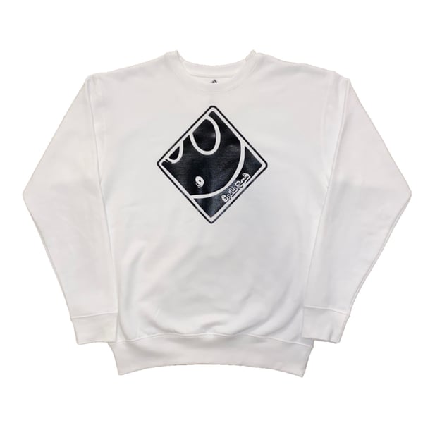 Image of Ghost Crewneck in White/Black
