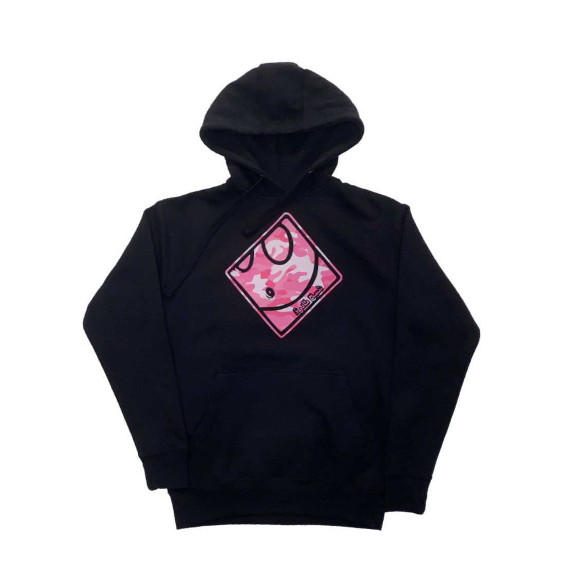 Rare Ghost — Ghost Hoodie in Black/Pink Camouflage