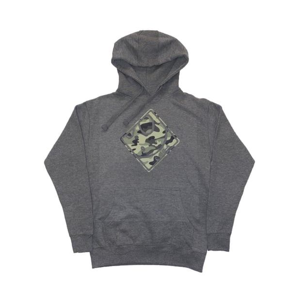 Image of Ghost Hoodie in Grey/Camouflage 