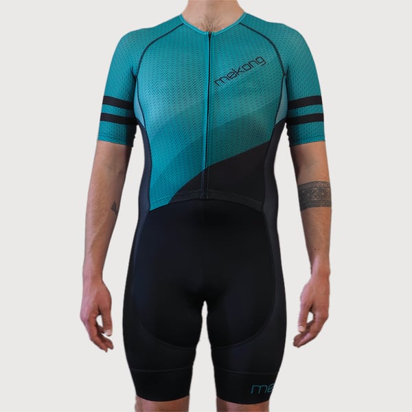 Men's Slice Half Sleeve Trisuit - mekong