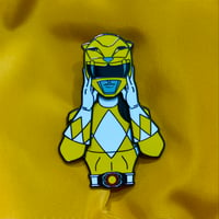 Image 1 of Zyu/MMPR Yellow Slider Pin 