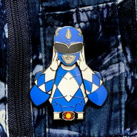 Image 1 of Zyu/MMPR Blue Slider Pin