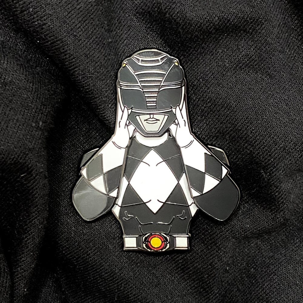 Image of Zyu/MMPR Black Slider Pin