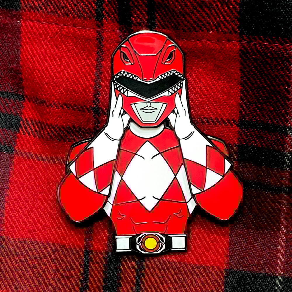 Image of Zyu/MMPR Red Slider Pin