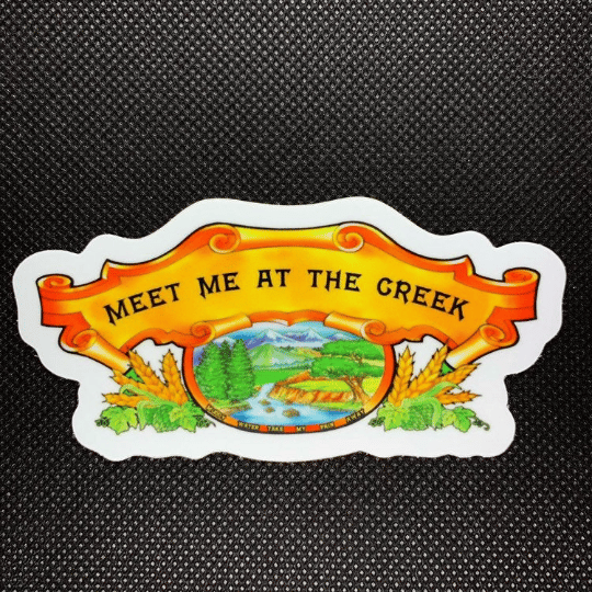 Image of Billy Strings fan art - Meet me at the Creek Sierra Nevada sticker