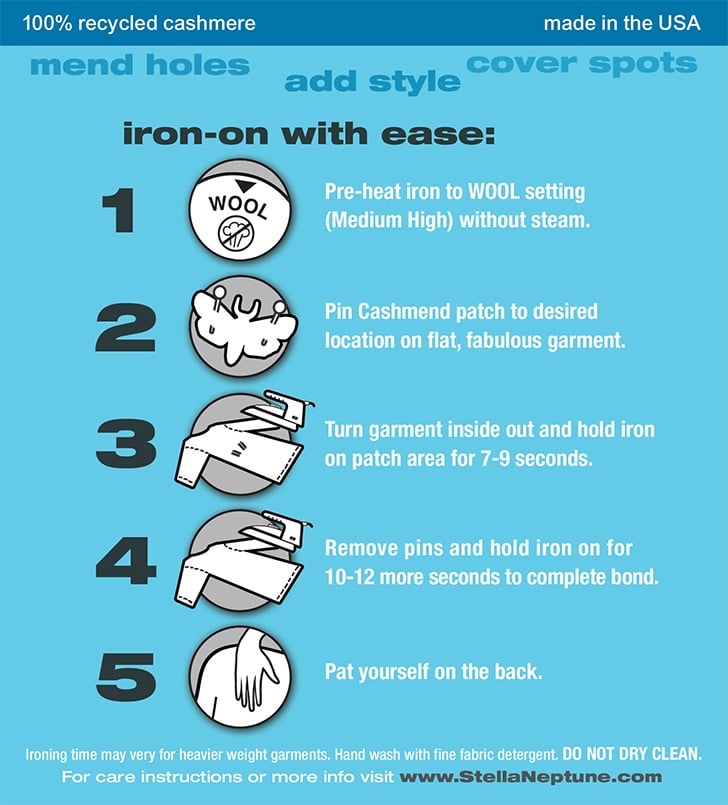 Image of Iron-on Cashmere Flowers - Cardinal Red