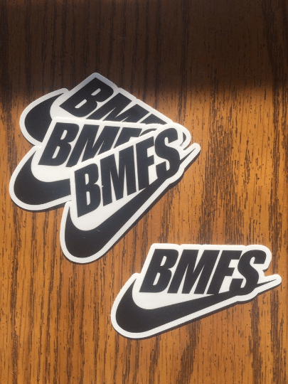 Image of Billy Strings fan art - BMFS SWOOSH sticker