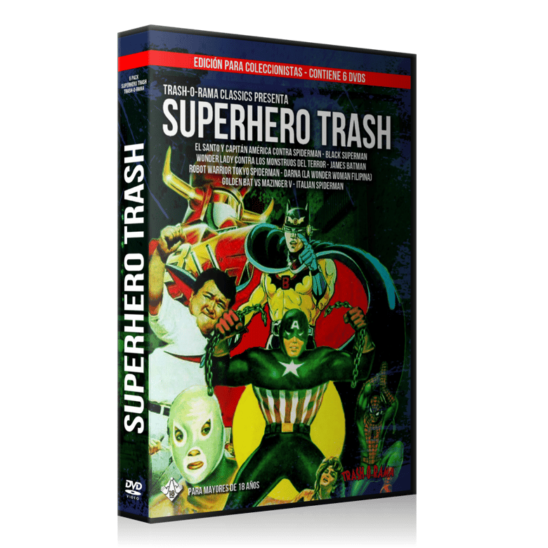 Image of Pack 6 DVD Superhero Trash