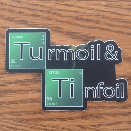 Image of Billy Strings fan art - TURMOIL & TINFOIL sticker