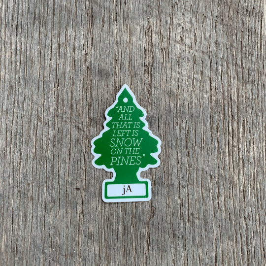 Image of SNOW ON THE PINES sticker