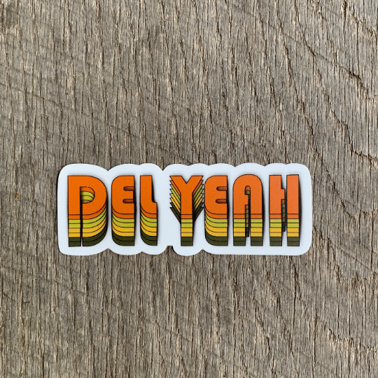 Image of DEL YEAH RETRO sticker