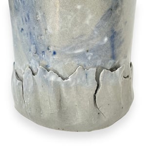 Image of STUDIO POTTERY VASE WITH ORGANIC DETAILS