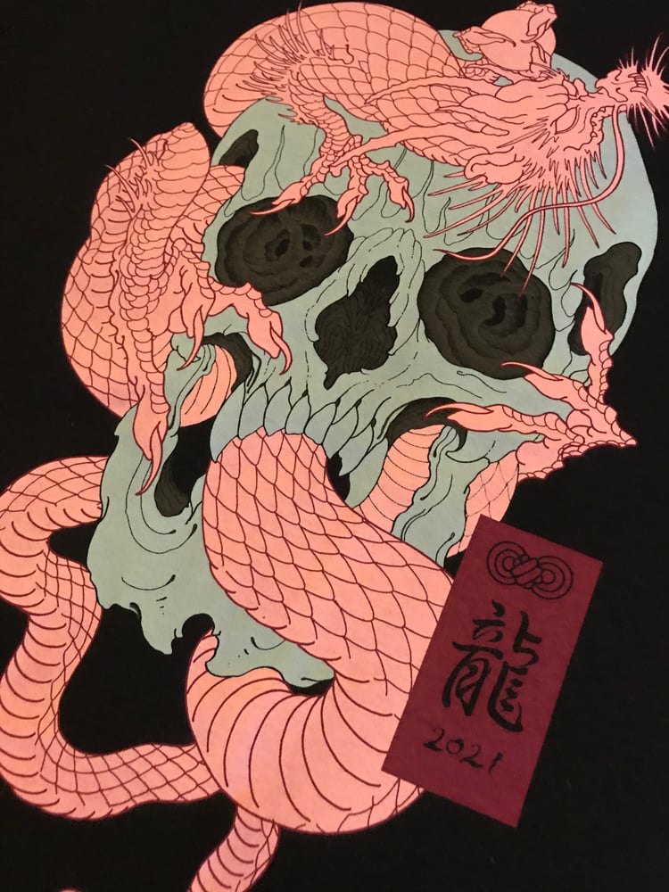 Image of Dragon skull T-shirt 