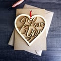 I Love You - Hanging Keepsake and Card
