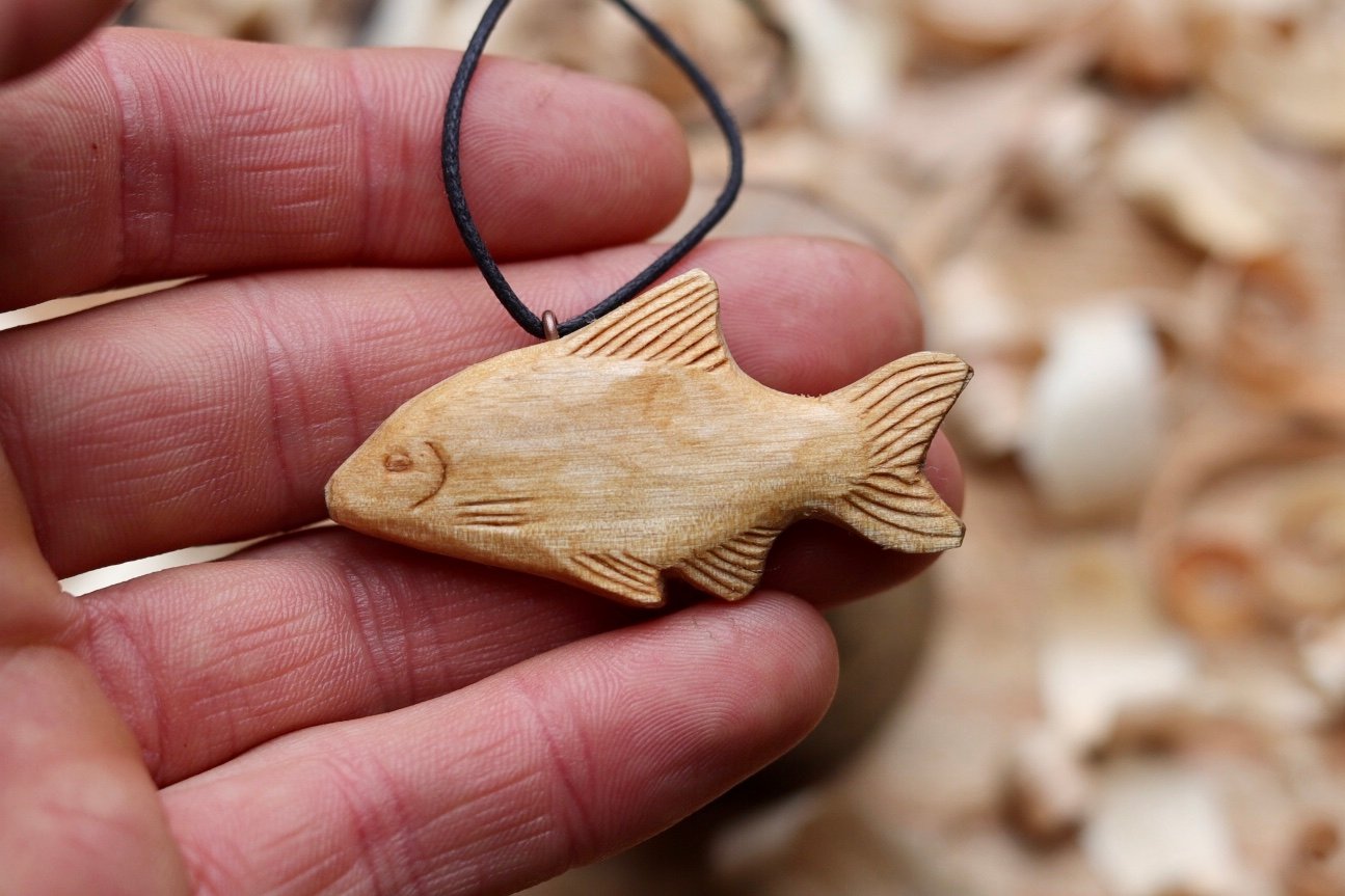 Bream Fish Pendant  The Woodland Carver