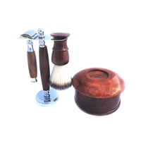 Image 2 of Full Wooden Shaving Set Sweyn Forkbeard suitable for Vegans