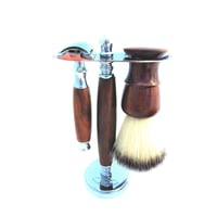 Image 3 of Full Wooden Shaving Set Sweyn Forkbeard suitable for Vegans