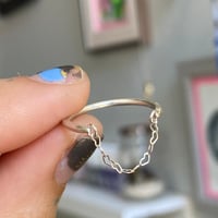 Image 1 of Heart chain hanging ring