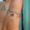 Heart chain hanging ring