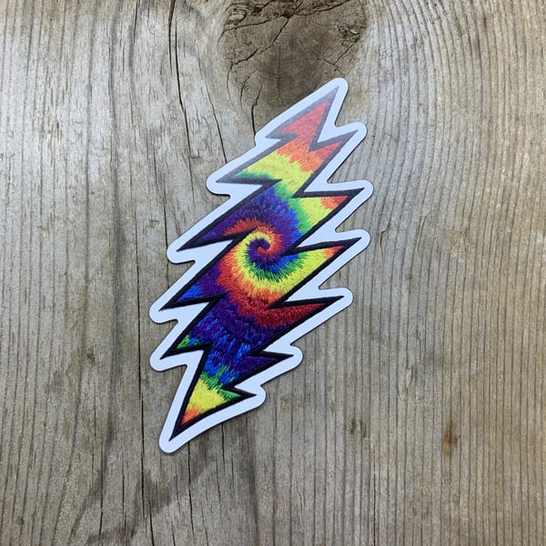 Image of TIE DYE BOLT magnet 