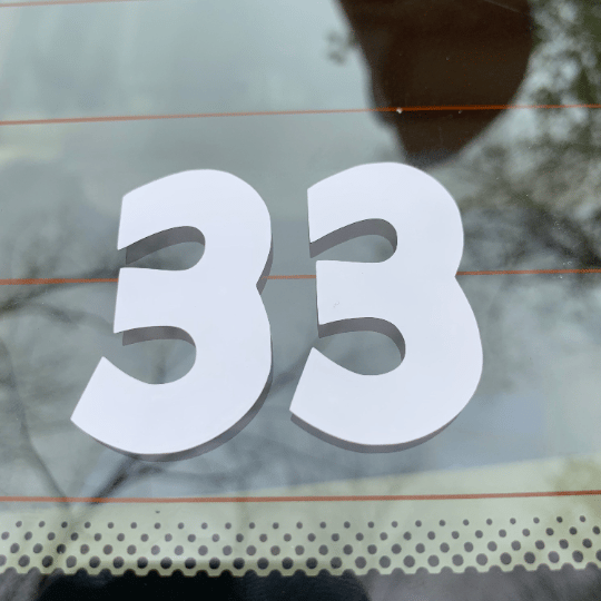 Image of DIE CUT "33"