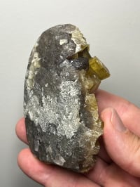 Image 13 of Yellow Barite On Purple Fluorite Specimen | Jiangxi China #2765