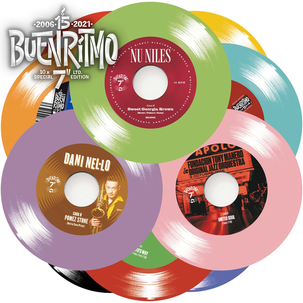 Colección 10 singles 15 Aniversario Buenritmo Edición limitada 150 copias vinilo de color
