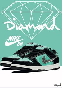 Image 1 of Nike Dunk SB Low x Diamond Supply Co. "Tiffany"