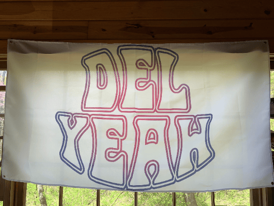 Image of DEL YEAH OVAL FLAG (SMALL)