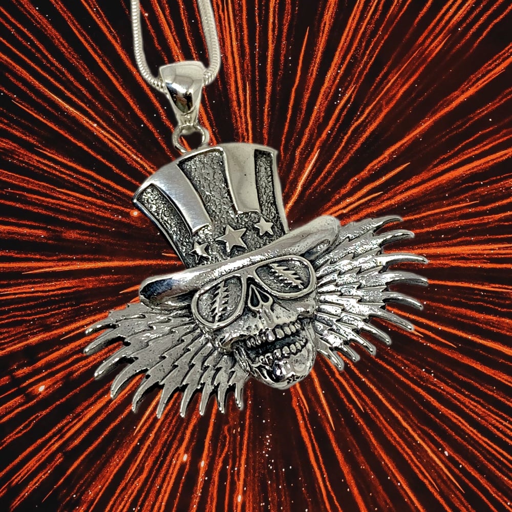 Image of Uncle Sam Pendant on Sterling Silver Chain