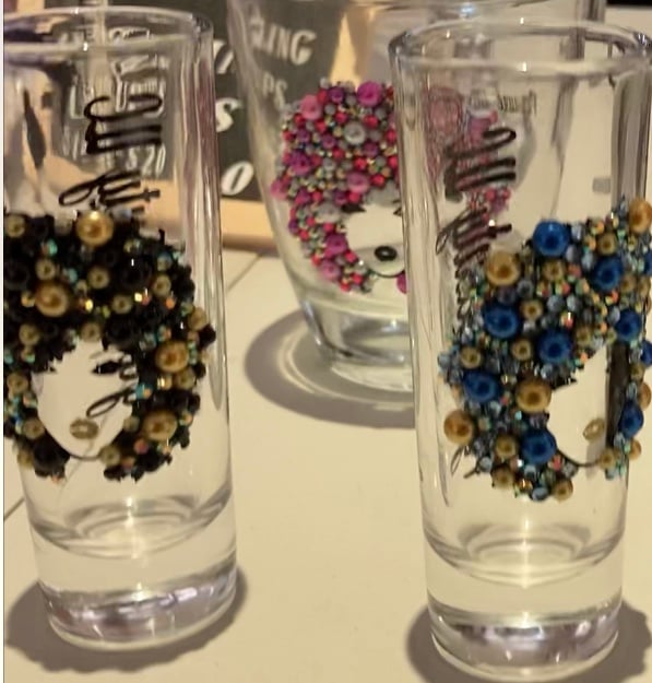 bling shot glasses