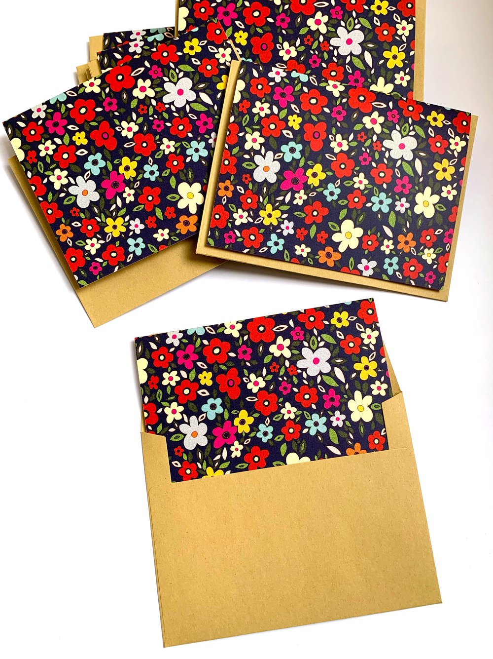 Mod Floral Notecard Set