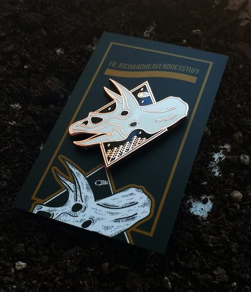 Image of Triceratops Pin
