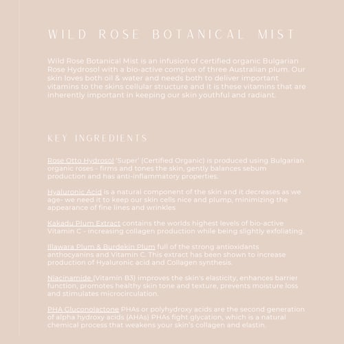 Image of WILDCRAFTED ORGANICS Wild Rose Botanical Mist