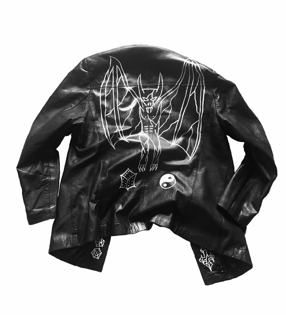 Image of “Watch your back”Leather jacket 