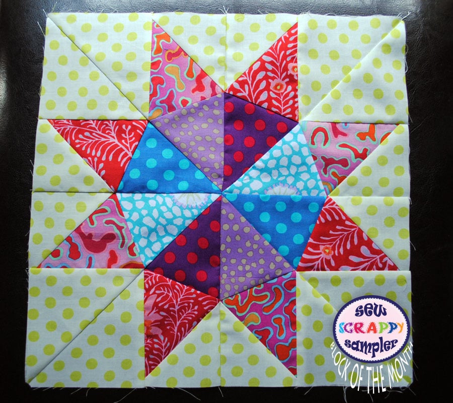 Image of Sew Scrappy ~ Block of the Month Sampler Quilt