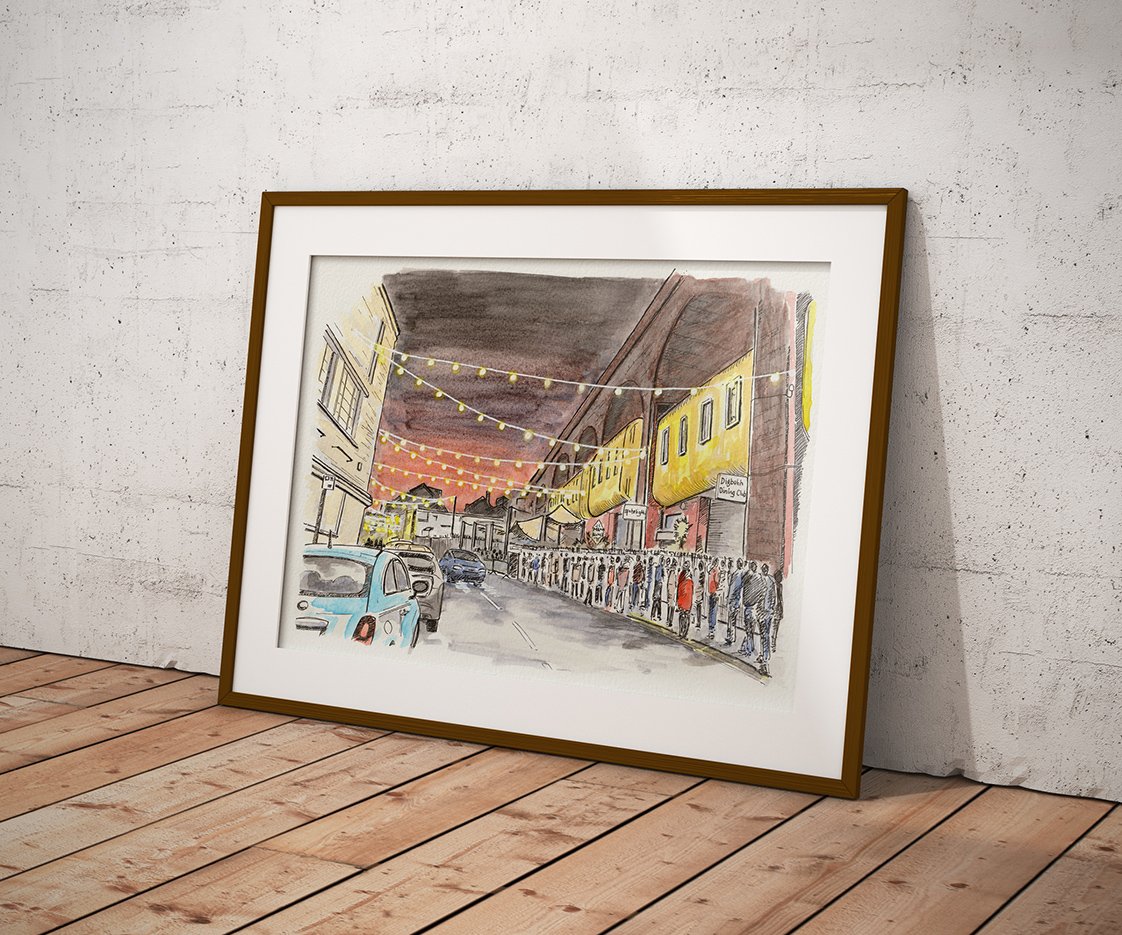 Digbeth Dining Club drawing | Draw My City