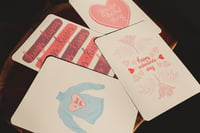 5x7 Valentine's Postcard Set