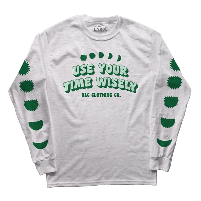 Use Your Time Long Sleeve in Ash