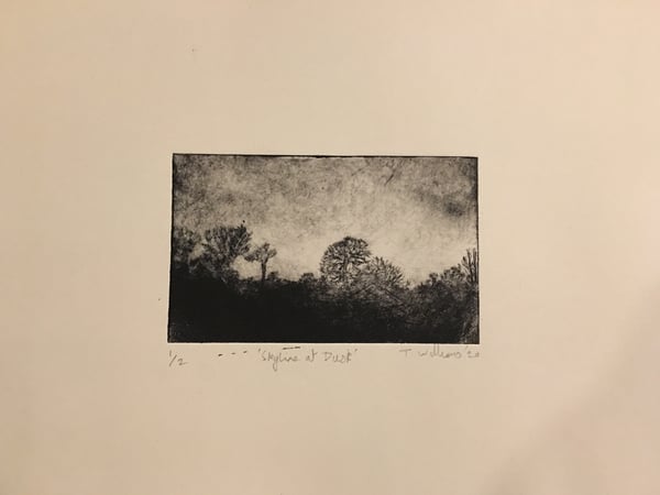 Image of Skyline At Dusk print