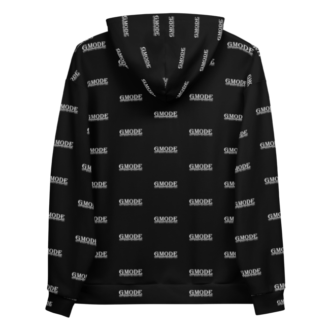 Black Tiled Print Hoodie