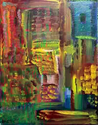 Night Lights - Original Oil on canvas