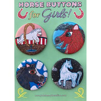 Image 1 of LAST ONE! Horse Buttons for Girls!