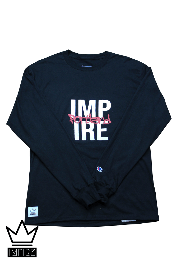Image of CHAMPION PDX GRAFFITI L/S (WHITE/RED/BLACK)