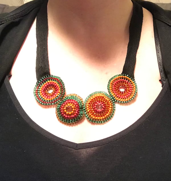 Image of Circles of colour necklace