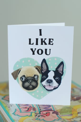 Image of 'I Like You' Card
