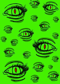 "Modern eyes" Art print (green)